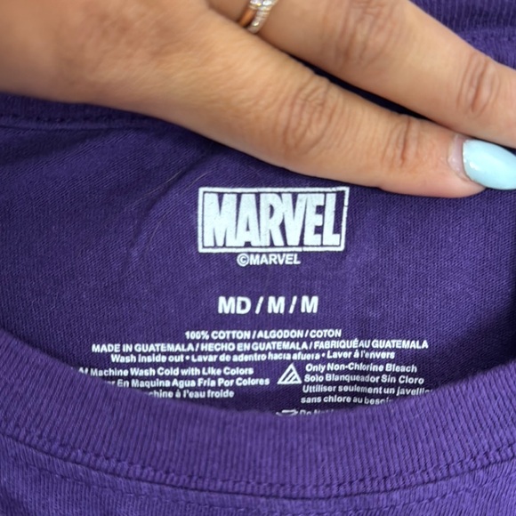 Marvel Purple Black Panther Short Sleeve Tee - Picture 3 of 5